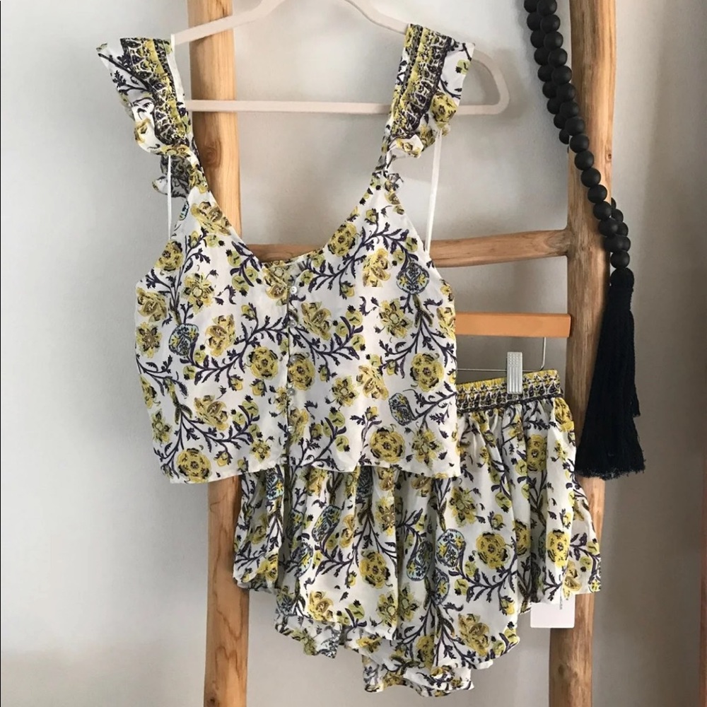 Festival Crop Top and Shorts Set